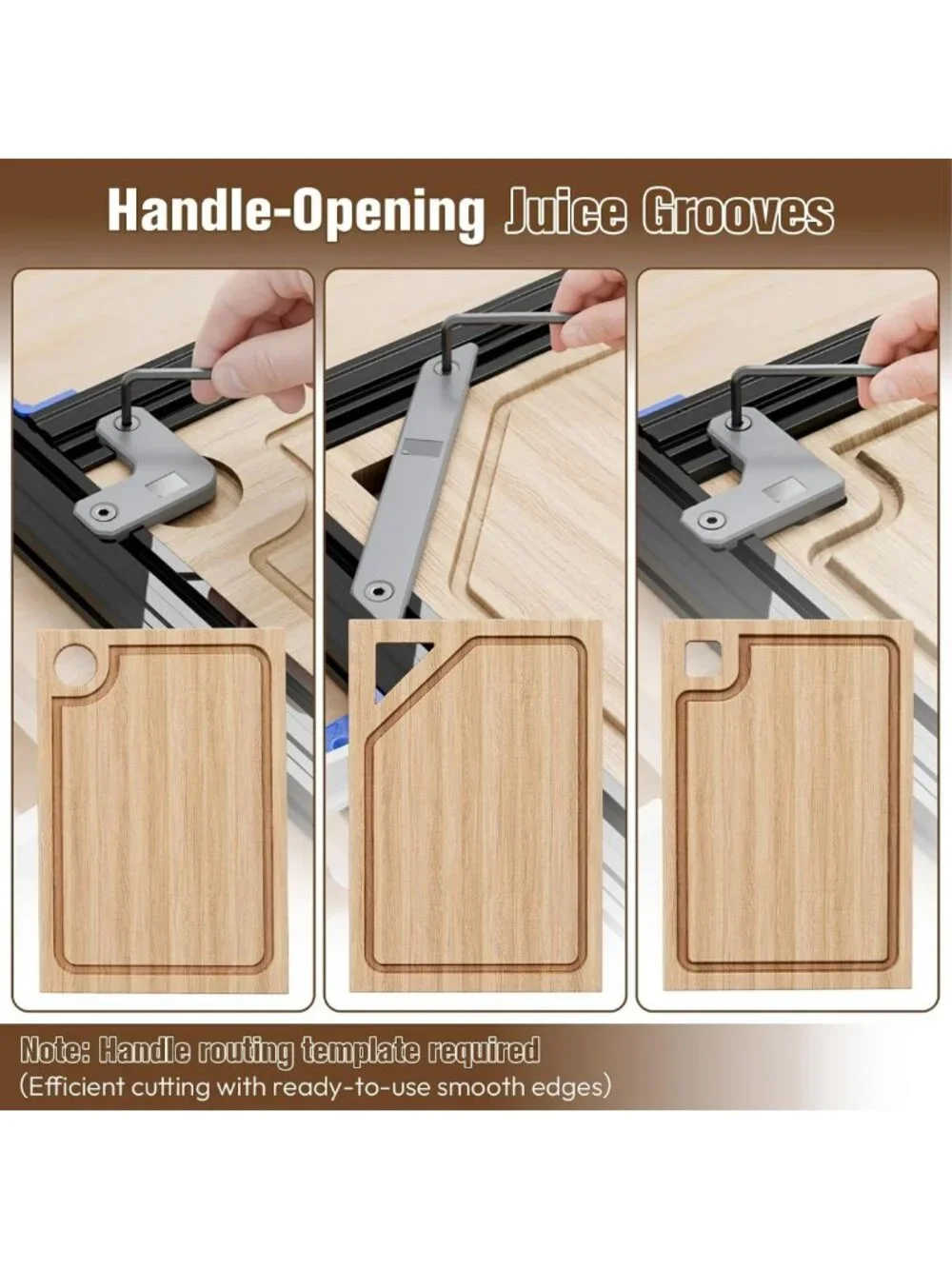 Adjustable Router Jig for Cutting Boards | Create Perfect Grooves & Handles